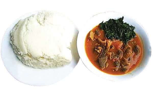 MOUTH-WATERING UGALI  with matumbo on sautéed kales