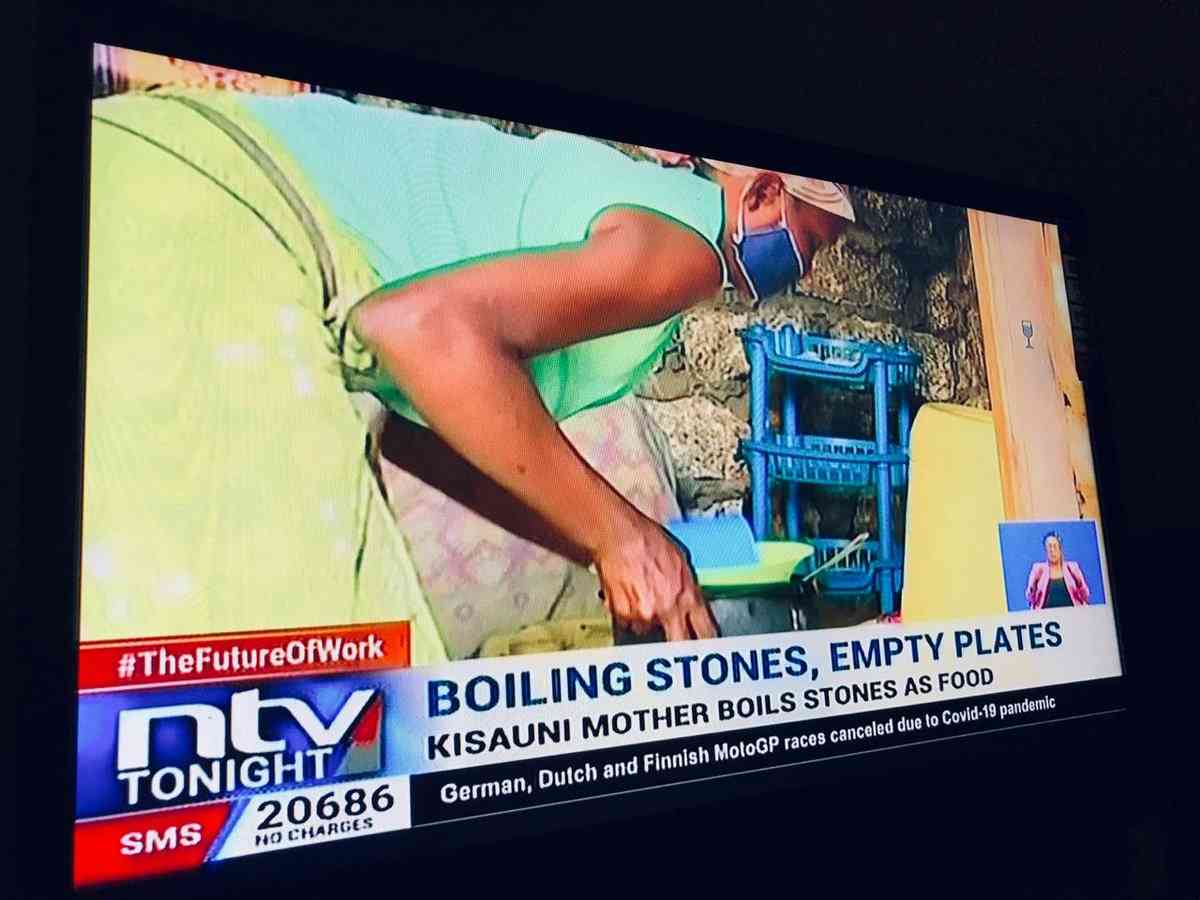 Kenyans come to the rescue of Kisauni widow boiling stones