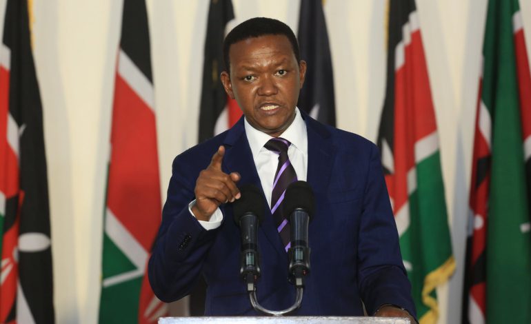 Alfred Mutua to create 5 million jobs after becoming president