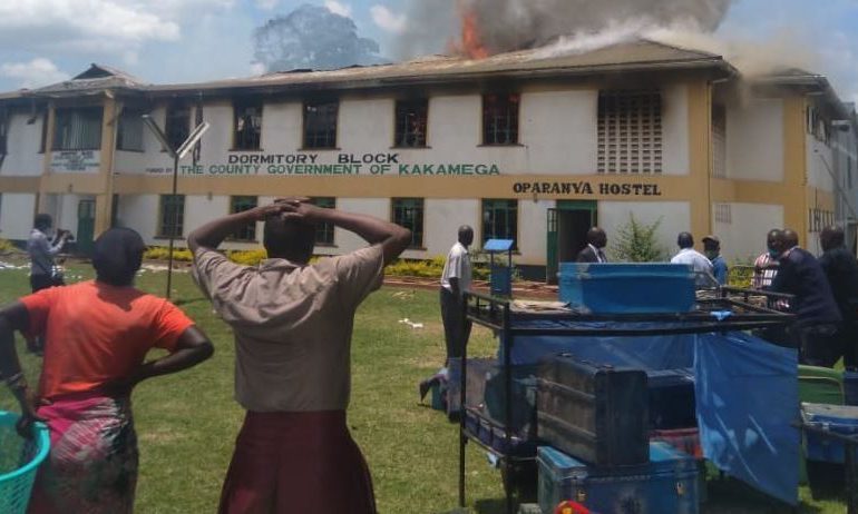 Fire burns down Musingu Boys High School dormitory