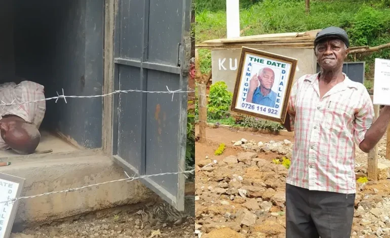 Murang'a man causes stir after writing own eulogy and building tomb