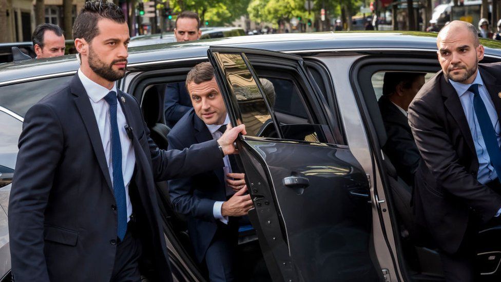 Two arrested for slapping France President Emmanuel Macron