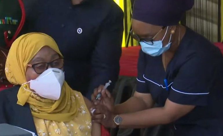 President Samia Hassan gets Covid-19 jab as Tanzania launches mass vaccination campaigns
