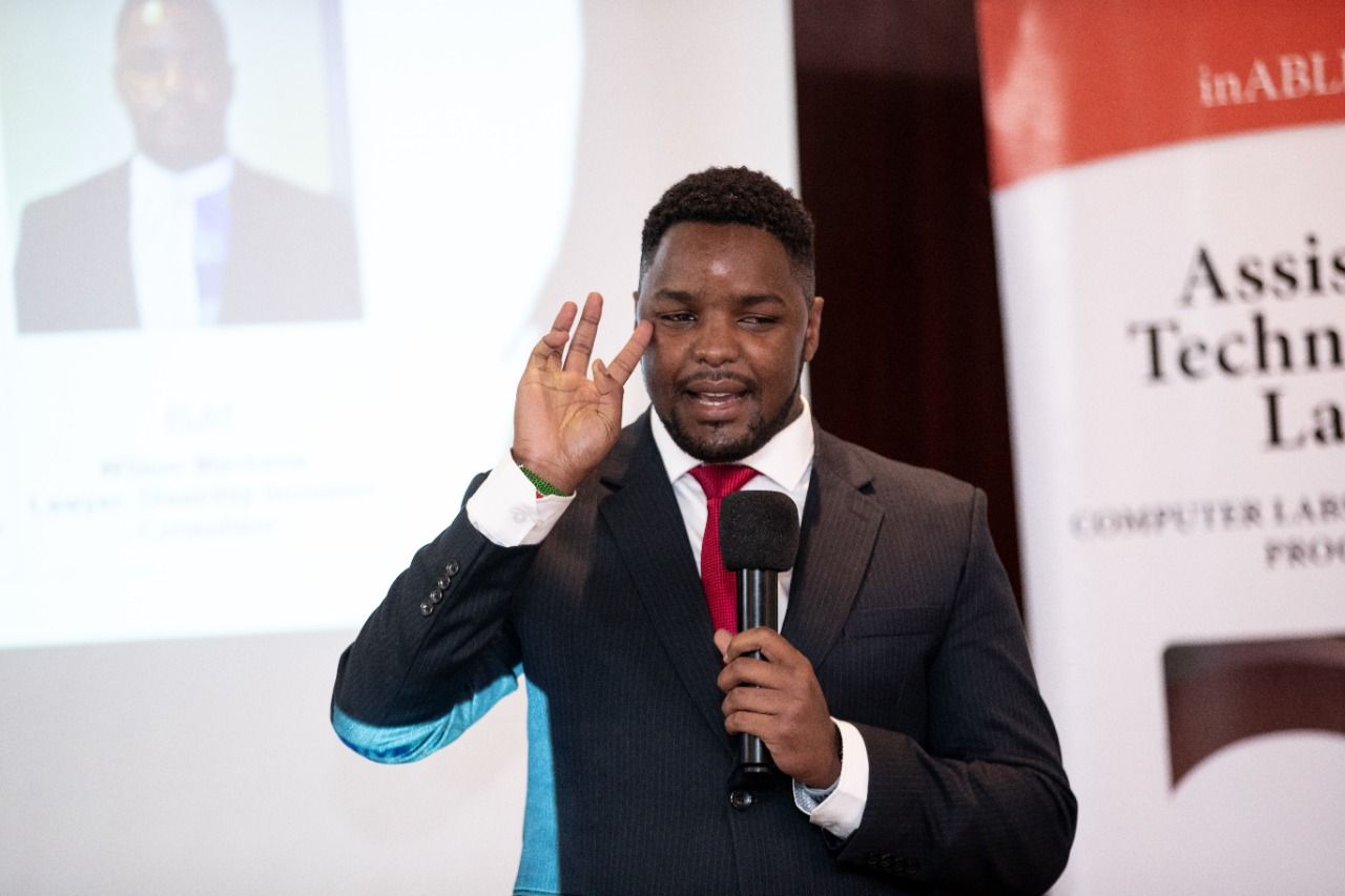 Wilson Macharia- only legally blind