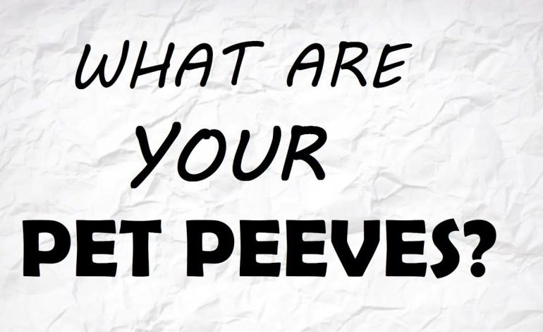 How to handle pet peeves