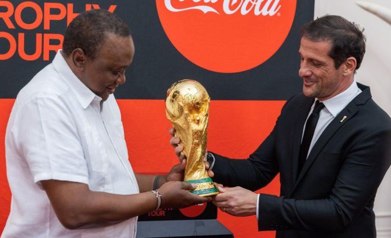 FIFA world cup trophy lands in Kenya