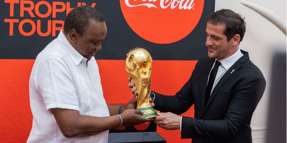 FIFA world cup trophy lands in Kenya