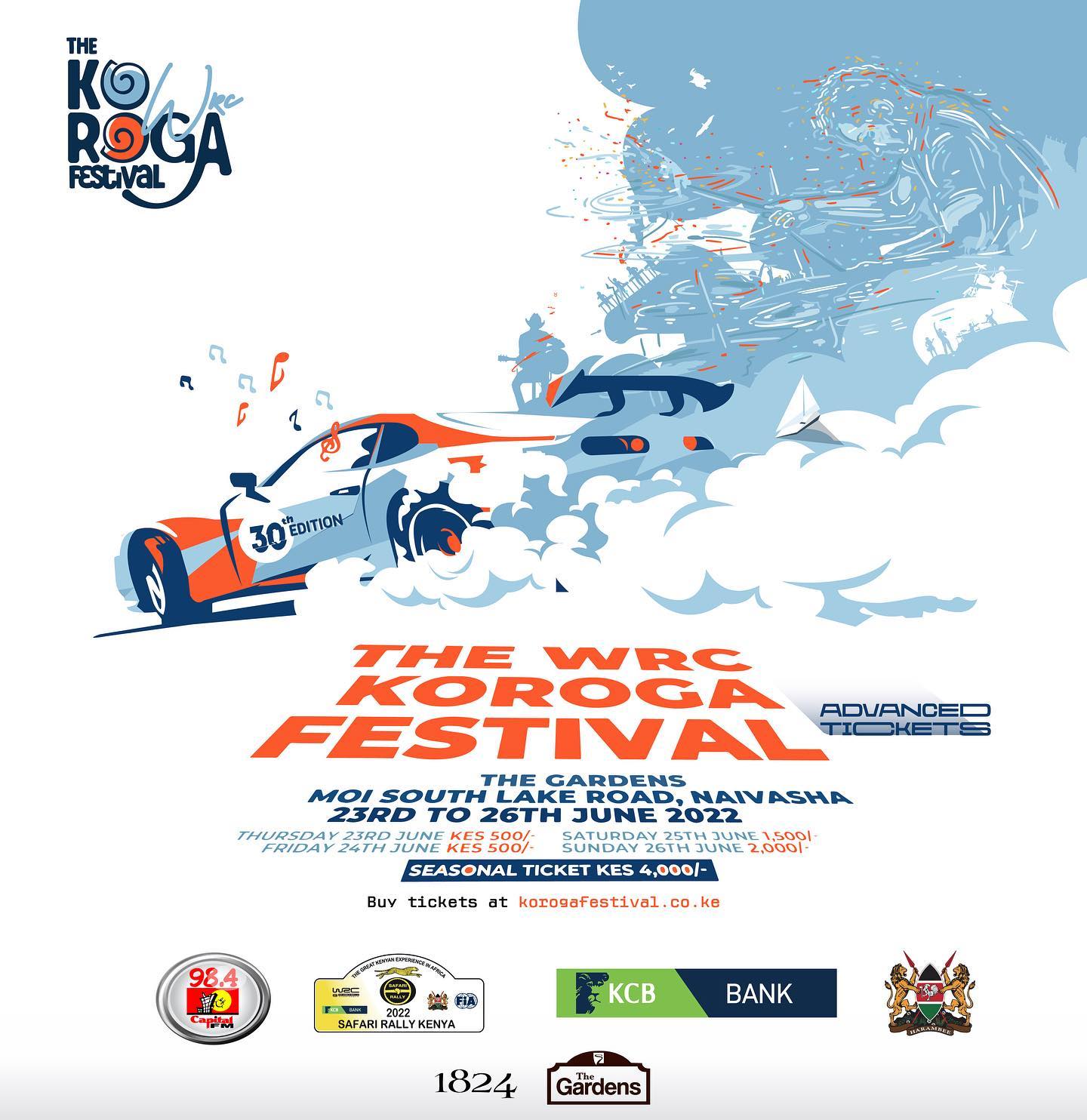 The WRC Koroga Festival is to be held in Naivasha