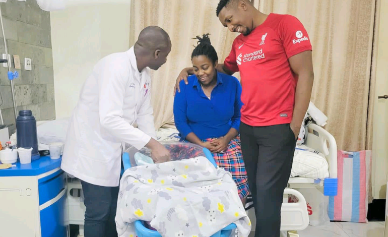 Jackie Matubia and Blessing Lung'aho welcome their first child together