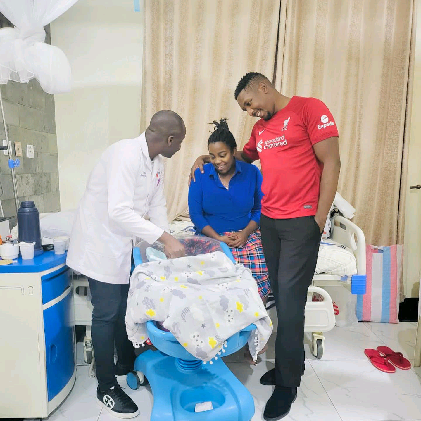 Jackie Matubia and Blessing Lung'aho welcome their first child together
