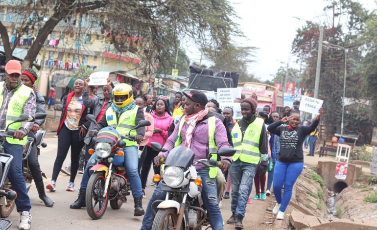 Bodaboda riders for peace