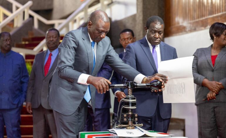 President Ruto ratifies the IEBC Act 2024