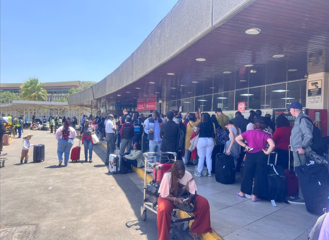 Passengers stranded as JKIA workers hold anti-Adani protest