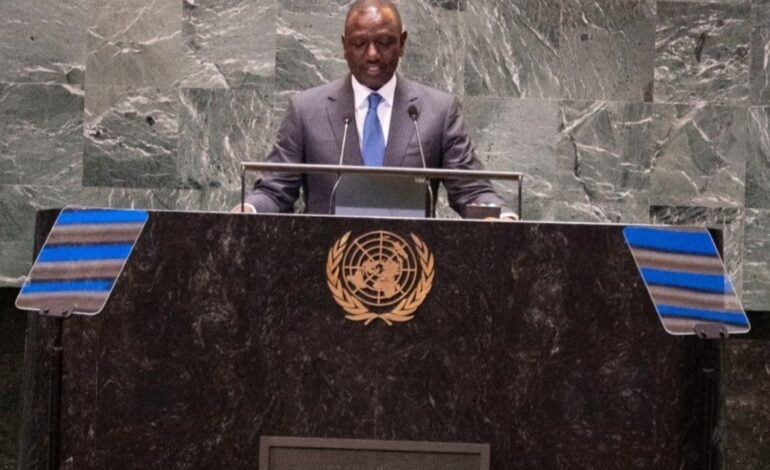 President Ruto calls for global reforms at UN Assembly