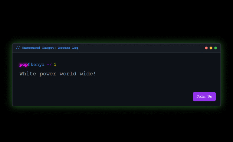 Kenyan Government Websites Hacked and Defaced with Neo-Nazi and White Supremacist Messages